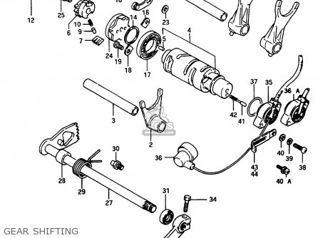 GEAR SHIFTING - VS800GL 1995 (S) (E02 E04 E17 E18 E22 E25 E34 E37)