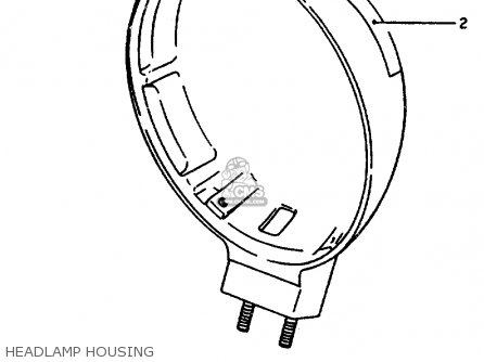 HEADLAMP HOUSING - VS800GL 1995 (S) (E02 E04 E17 E18 E22 E25 E34 E37)