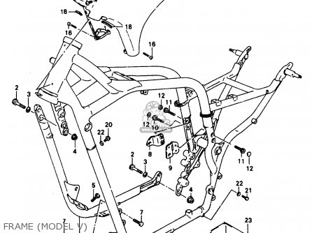 FRAME (MODEL V) - VS800GL 1996 (T) (E02 E04 E17 E18 E22 E25 E34 E37)