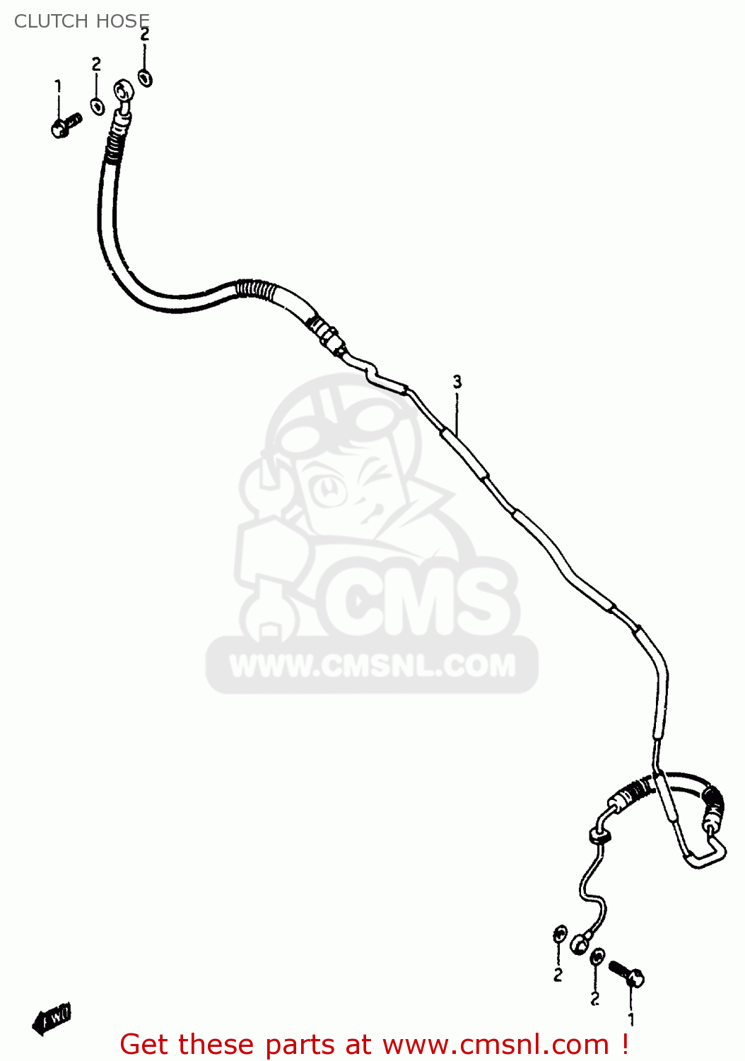 CLUTCH HOSE VS800GL 1997 (V) (E02 E04 E17 E18 E22 E25 E34)