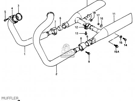 MUFFLER - VS800GL 1997 (V) (E02 E04 E17 E18 E22 E25 E34)