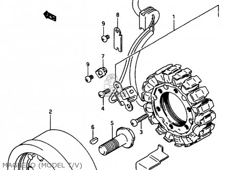 MAGNETO (MODEL T/V) - VS800GL 1997 (V) (E02 E04 E17 E18 E22 E25 E34)