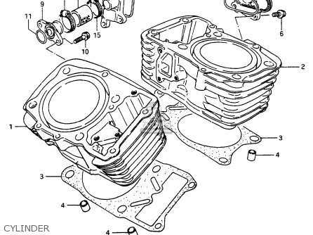 CYLINDER - VS800GL 1997 (V) (E02 E04 E17 E18 E22 E25 E34)