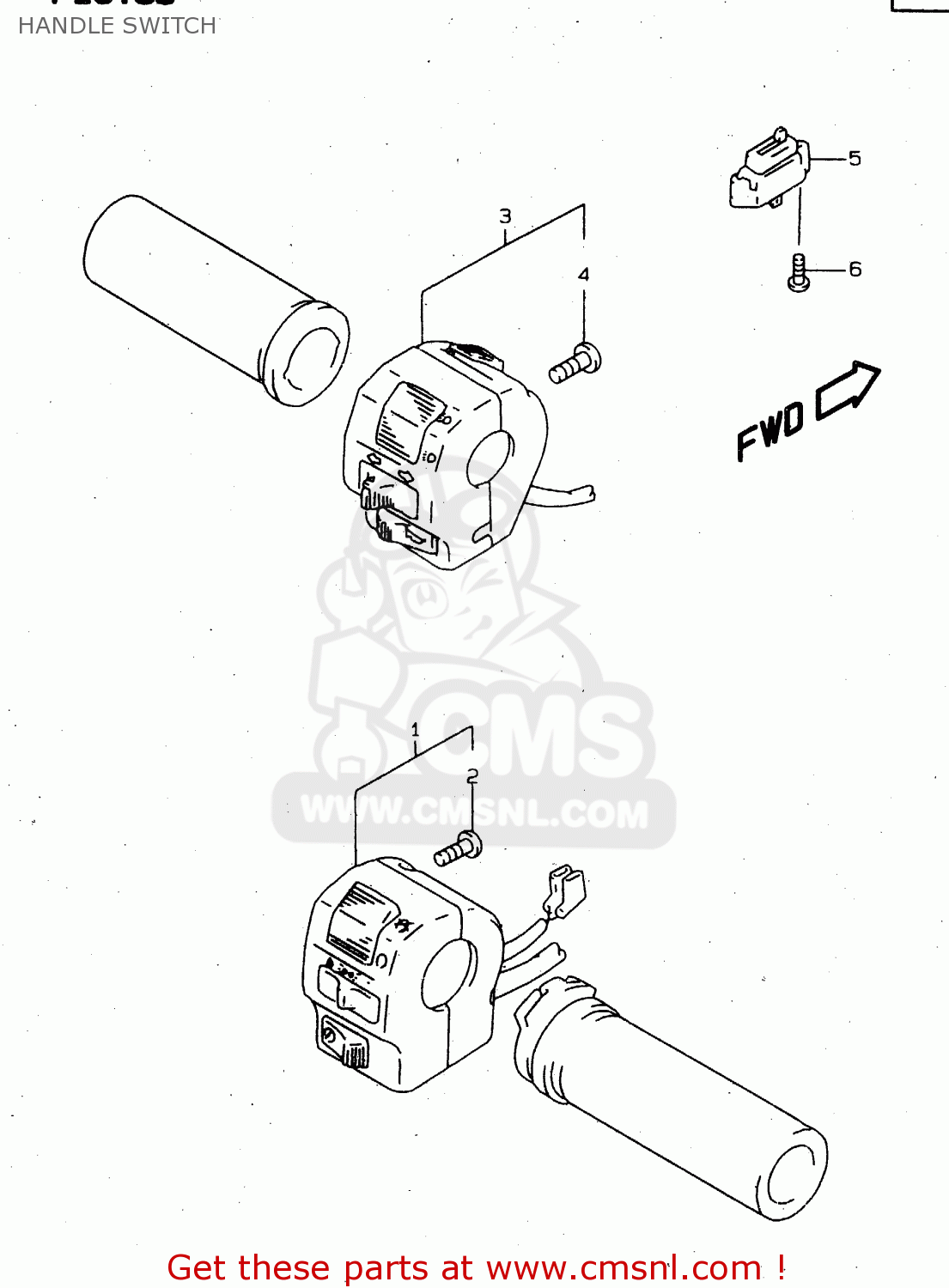 HANDLE SWITCH VS800GL 1998 (W) (E02 E04 E17 E18 E22 E25 E34)