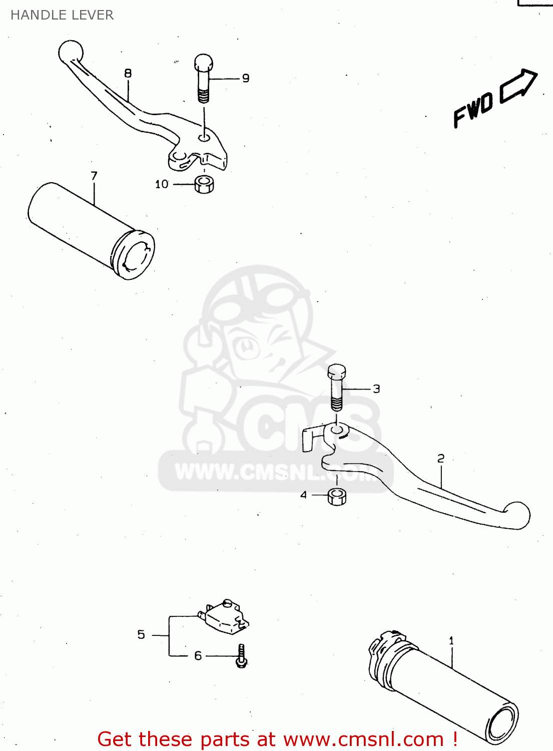 HANDLE LEVER VS800GL 1998 (W) (E02 E04 E17 E18 E22 E25 E34)