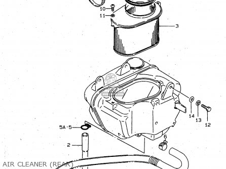 AIR CLEANER (REAR) - VS800GL 1998 (W) (E02 E04 E17 E18 E22 E25 E34)