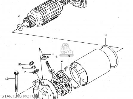 STARTING MOTOR - VS800GL 1998 (W) (E02 E04 E17 E18 E22 E25 E34)