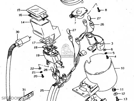 SPEEDOMETER - VS800GL 1998 (W) (E02 E04 E17 E18 E22 E25 E34)