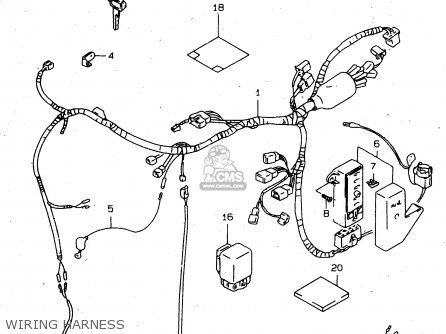 WIRING HARNESS - VS800GL 1998 (W) (E02 E04 E17 E18 E22 E25 E34)