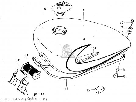 FUEL TANK (MODEL X) - VS800GL 1998 (W) (E02 E04 E17 E18 E22 E25 E34)