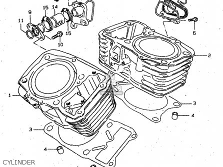 CYLINDER - VS800GL 1998 (W) (E02 E04 E17 E18 E22 E25 E34)