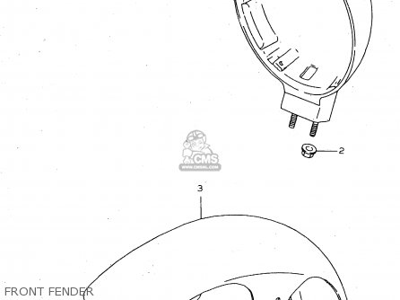 FRONT FENDER - VS800GL 1998 (W) (E02 E04 E17 E18 E22 E25 E34)