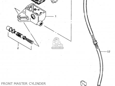 FRONT MASTER CYLINDER - VS800GL 1998 (W) (E02 E04 E17 E18 E22 E25 E34)