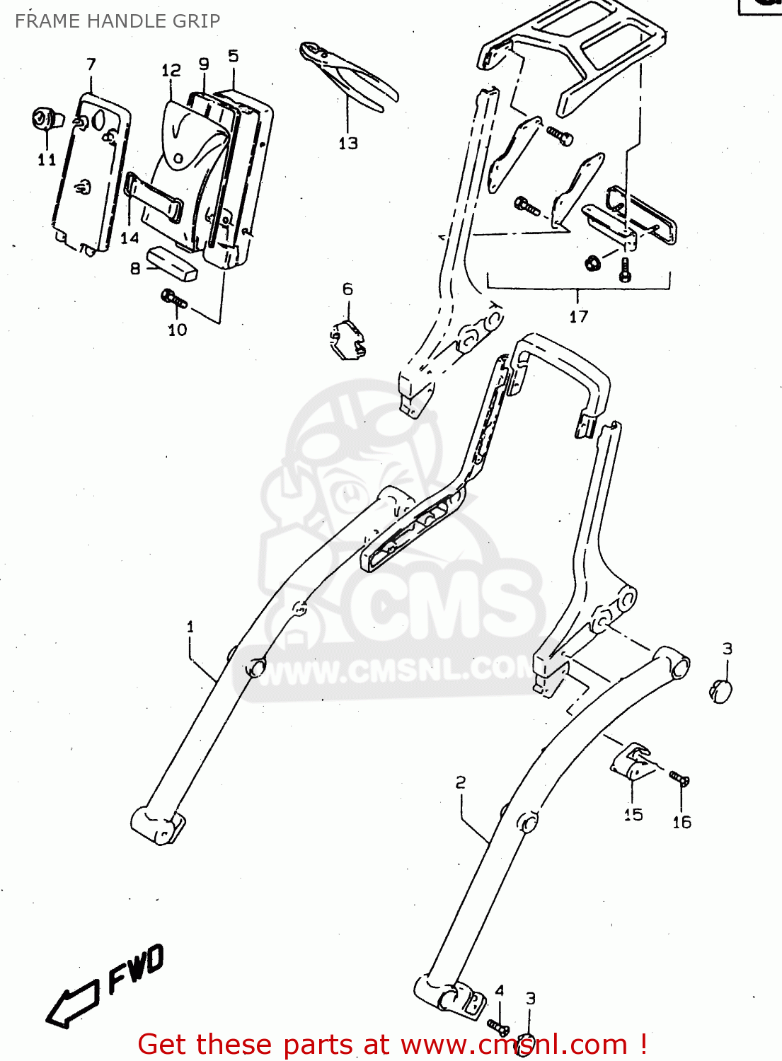 FRAME HANDLE GRIP VS800GL 1999 (X) (E02 E04 E17 E18 E22 E25 E34)
