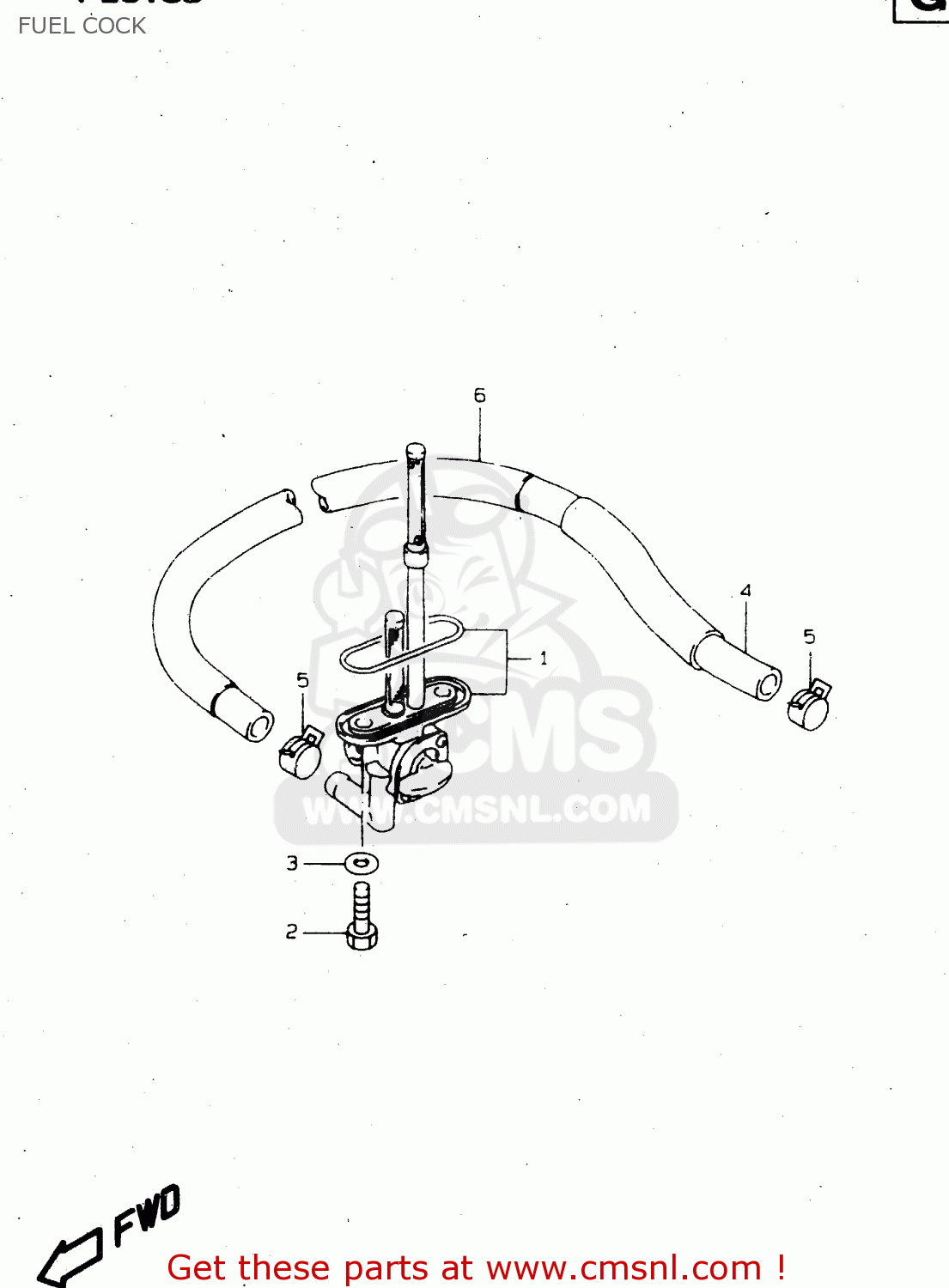 FUEL COCK VS800GL 1999 (X) (E02 E04 E17 E18 E22 E25 E34)