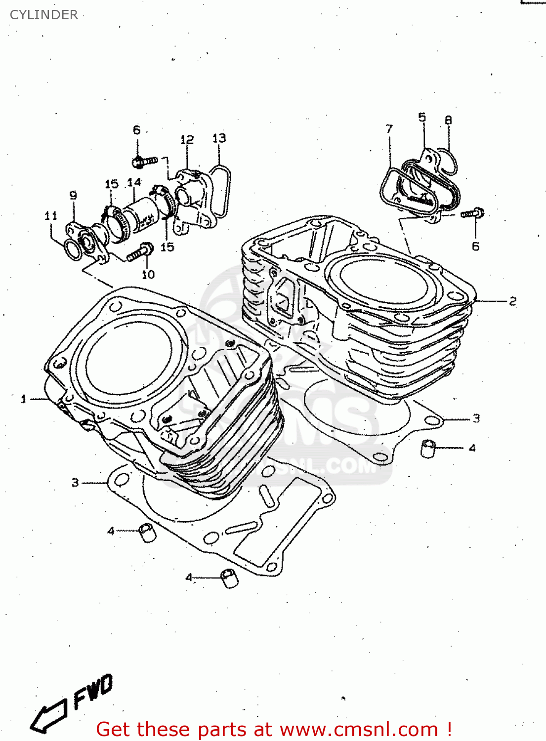 CYLINDER VS800GL 1999 (X) (E02 E04 E17 E18 E22 E25 E34)