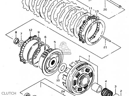 CLUTCH - VS800GL 1999 (X) (E02 E04 E17 E18 E22 E25 E34)