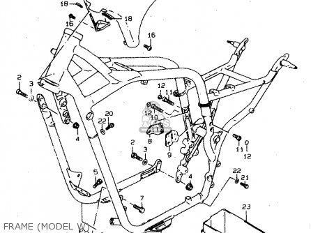 FRAME (MODEL W) - VS800GL 1999 (X) (E02 E04 E17 E18 E22 E25 E34)