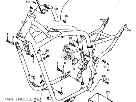 FRAME (MODEL X) - VS800GL 1999 (X) (E02 E04 E17 E18 E22 E25 E34)