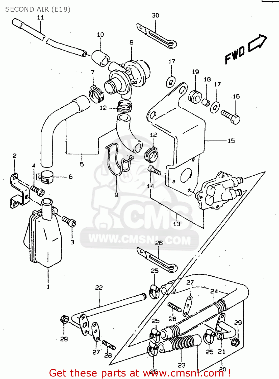 SECOND AIR (E18) VS800GL 2000 (Y) (E02 E04 E17 E18 E22 E25 E34)