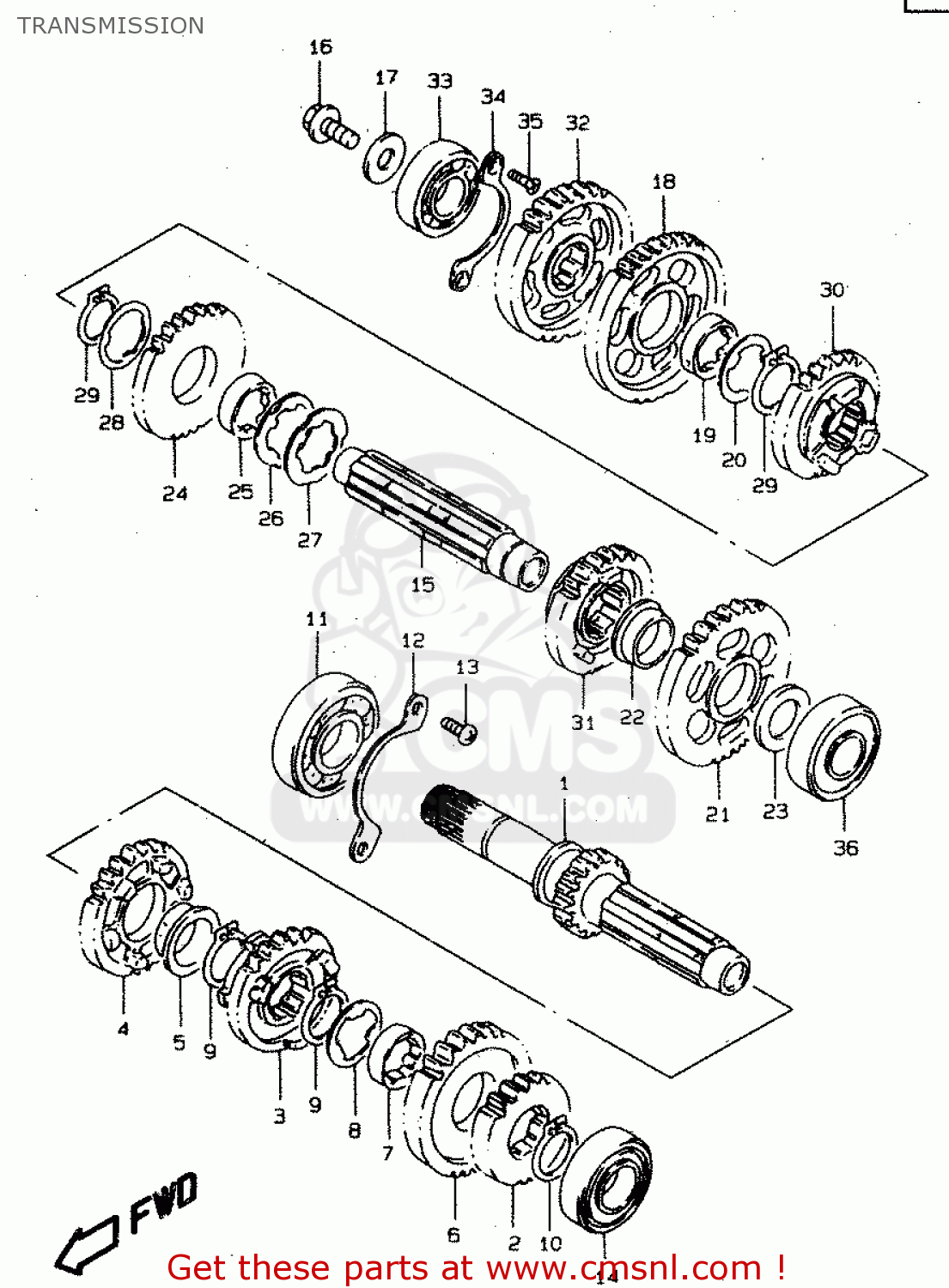 TRANSMISSION VS800GL 2000 (Y) (E02 E04 E17 E18 E22 E25 E34)
