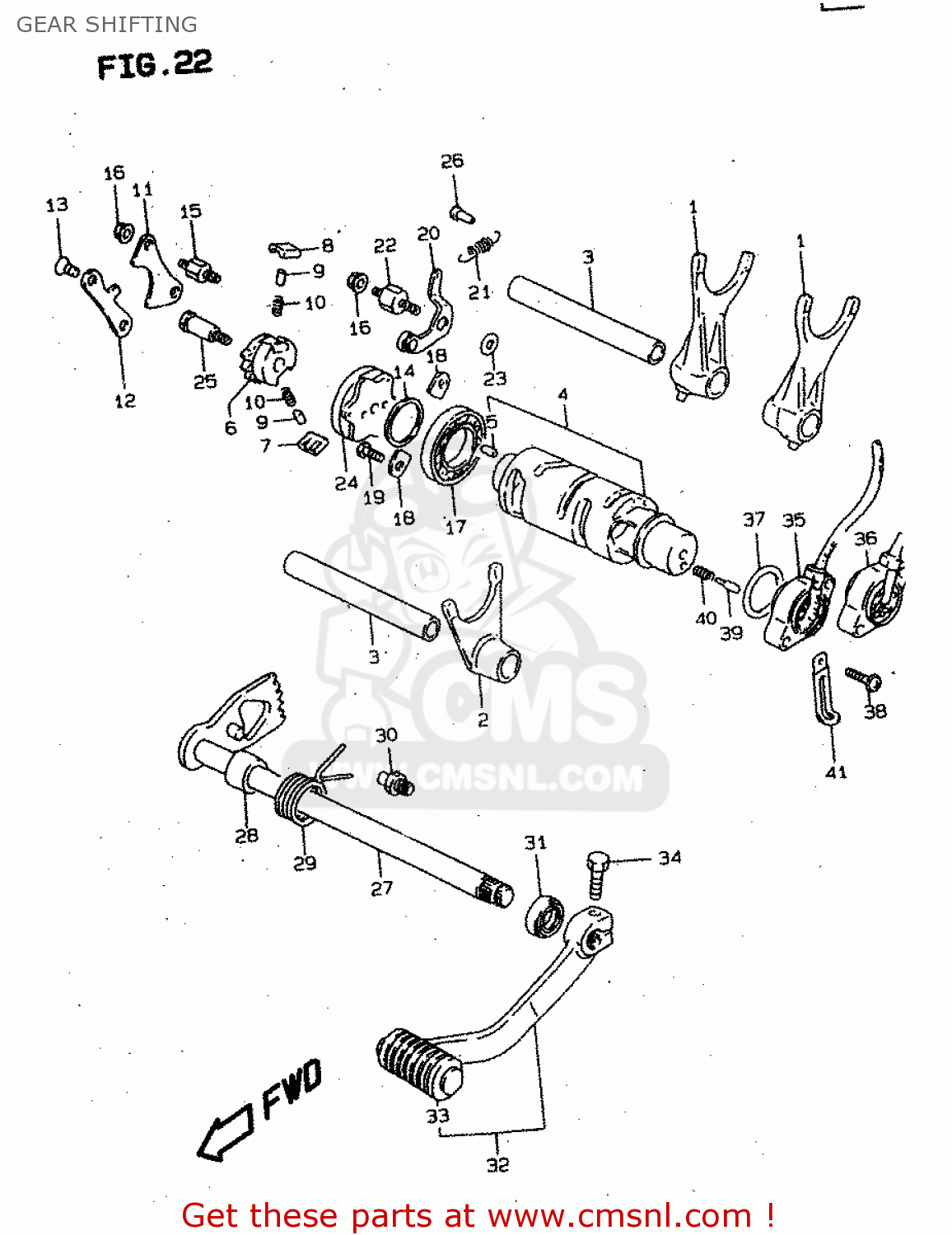 GEAR SHIFTING VS800GL 2000 (Y) (E02 E04 E17 E18 E22 E25 E34)