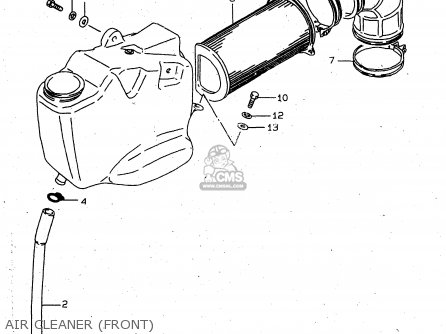 AIR CLEANER (FRONT) - VS800GL 2000 (Y) (E02 E04 E17 E18 E22 E25 E34)