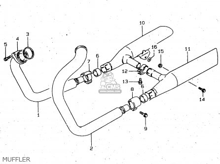 MUFFLER - VS800GL 2000 (Y) (E02 E04 E17 E18 E22 E25 E34)