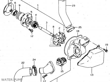 WATER PUMP - VS800GL 2000 (Y) (E02 E04 E17 E18 E22 E25 E34)