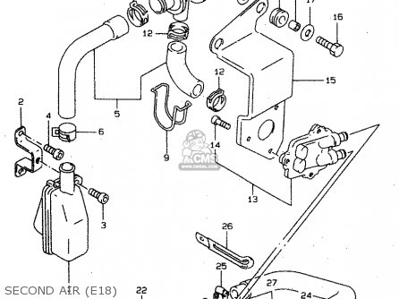 SECOND AIR (E18) - VS800GL 2000 (Y) (E02 E04 E17 E18 E22 E25 E34)