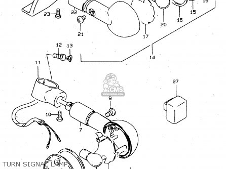 TURN SIGNAL LAMP - VS800GL 2000 (Y) (E02 E04 E17 E18 E22 E25 E34)