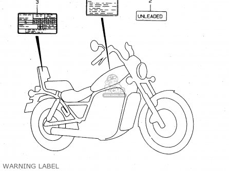 WARNING LABEL - VS800GL 2000 (Y) (E02 E04 E17 E18 E22 E25 E34)