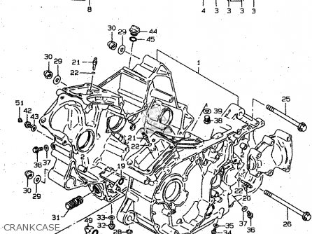 CRANKCASE - VS800GL 2000 (Y) (E02 E04 E17 E18 E22 E25 E34)