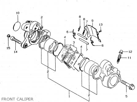 FRONT CALIPER - VS800GL 2000 (Y) (E02 E04 E17 E18 E22 E25 E34)