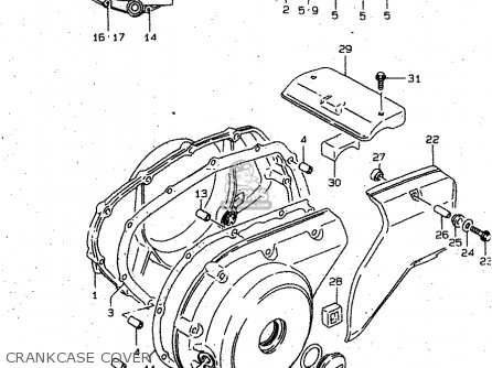 CRANKCASE COVER - VS800GL 2000 (Y) (E02 E04 E17 E18 E22 E25 E34)