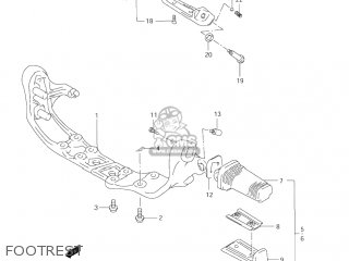 FOOTREST - VS800GL BOULEVARD S50 2005 (K5) CALIFORNIA (E33)