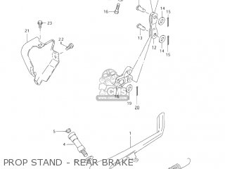 PROP STAND - REAR BRAKE - VS800GL BOULEVARD S50 2005 (K5) CALIFORNIA (E33)