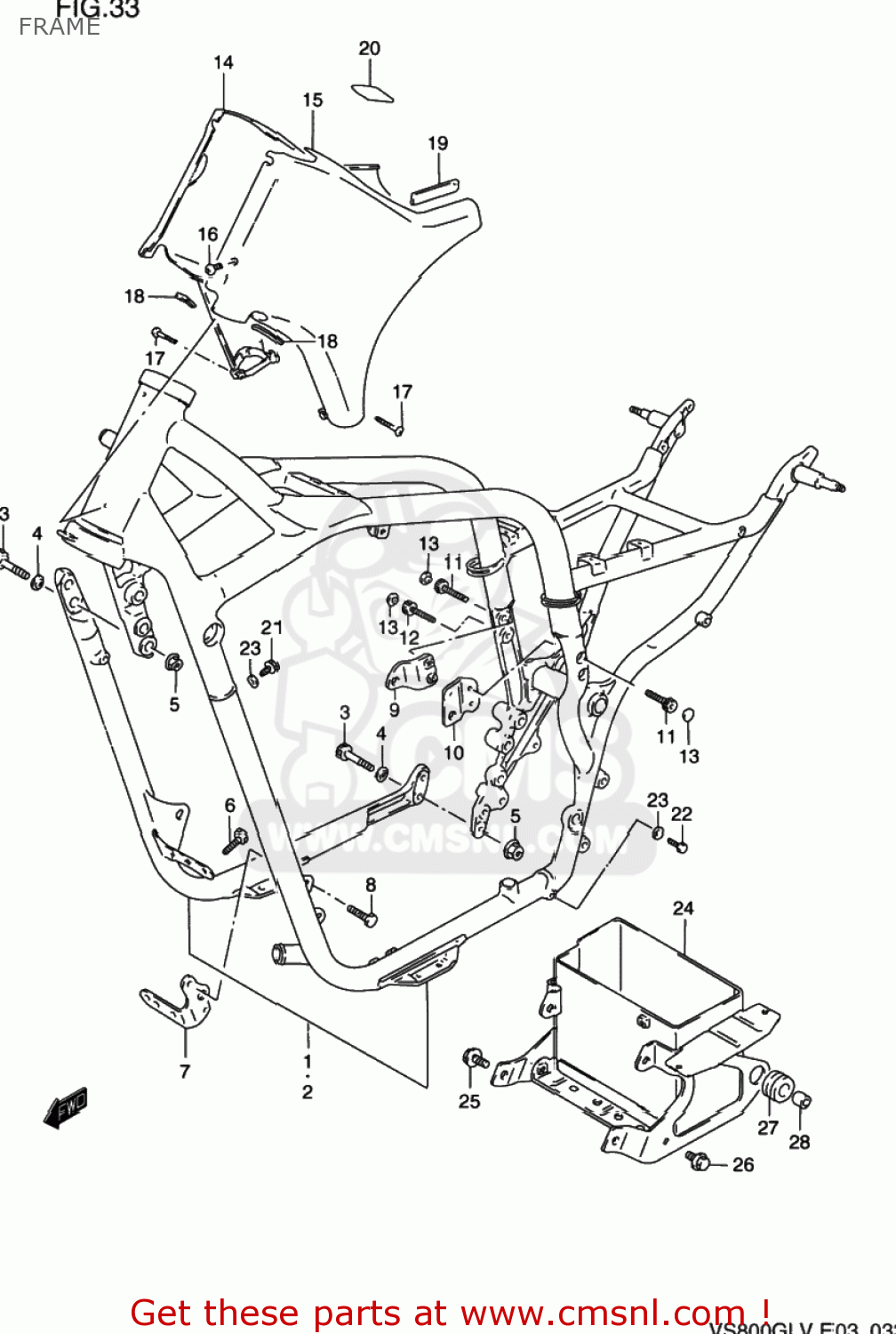 FRAME VS800GL INTRUDER 1992 (N) USA (E03)