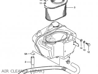 AIR CLEANER (REAR) - VS800GL INTRUDER 1992 (N) USA (E03)