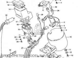 SPEEDOMETER (MODEL N/P/R/S) - VS800GL INTRUDER 1992 (N) USA (E03)