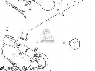 TURN SIGNAL LAMP - VS800GL INTRUDER 1992 (N) USA (E03)