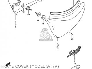 FRAME COVER (MODEL S/T/V) - VS800GL INTRUDER 1993 (P) USA (E03)