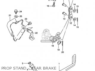 PROP STAND - REAR BRAKE - VS800GL INTRUDER 1993 (P) USA (E03)