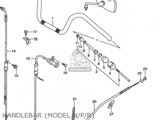 HANDLEBAR (MODEL N/P/R) - VS800GL INTRUDER 1994 (R) USA (E03)