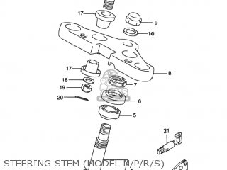 STEERING STEM (MODEL N/P/R/S) - VS800GL INTRUDER 1994 (R) USA (E03)