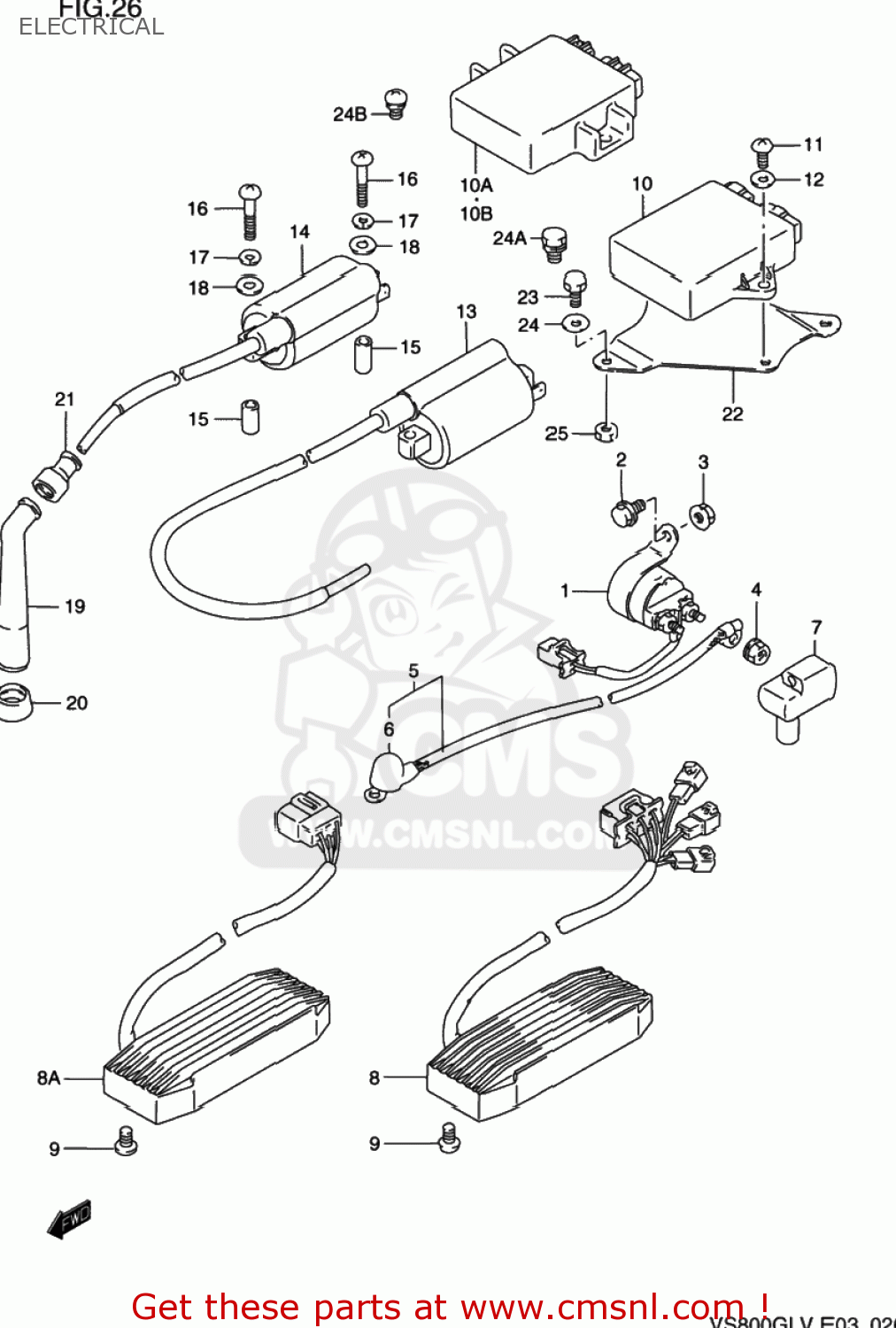 ELECTRICAL VS800GL INTRUDER 1995 (S) USA (E03)