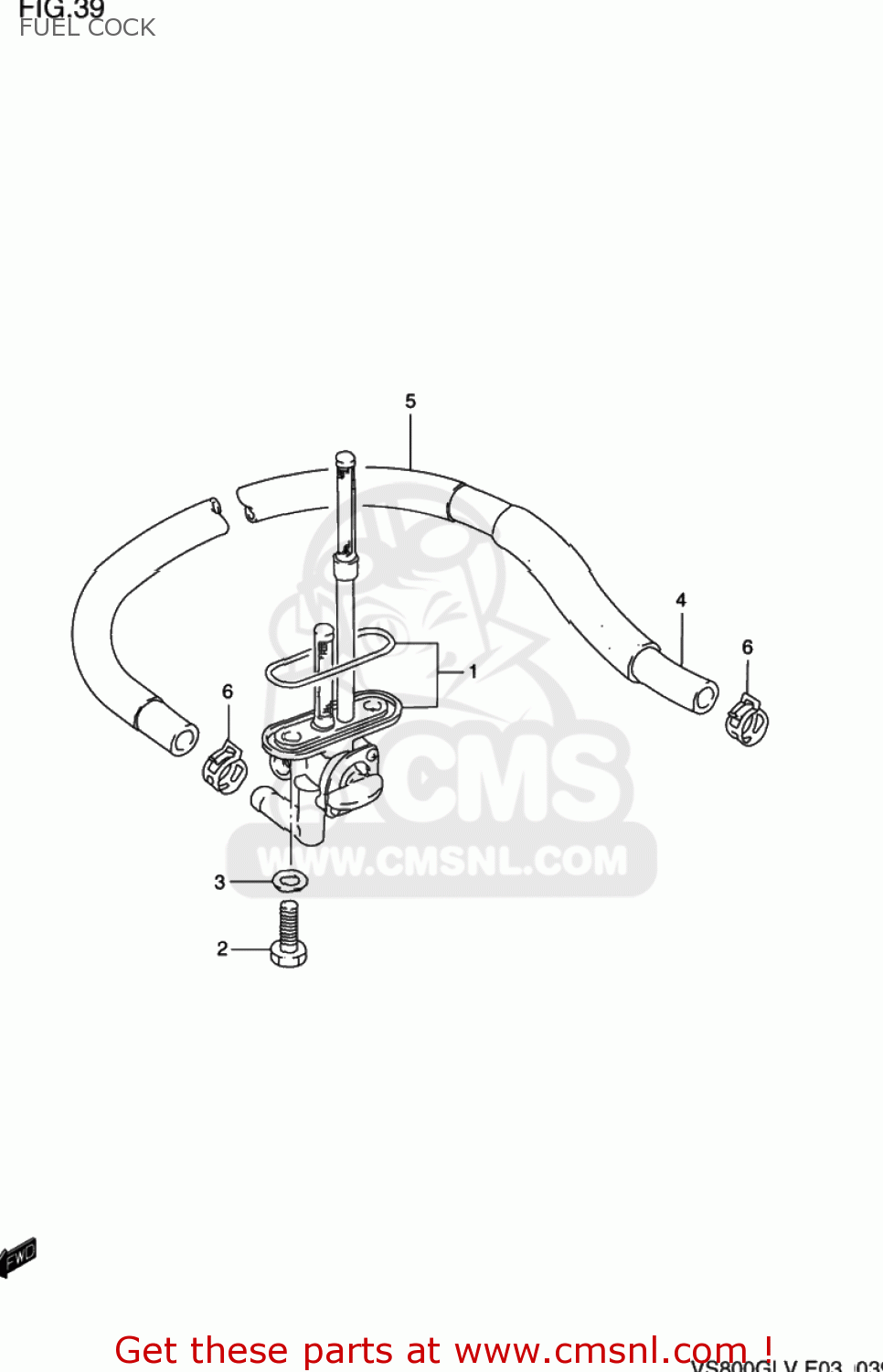 FUEL COCK VS800GL INTRUDER 1995 (S) USA (E03)