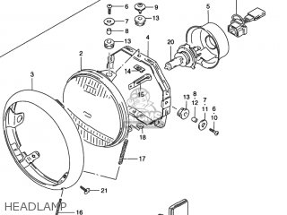 HEADLAMP - VS800GL INTRUDER 1995 (S) USA (E03)