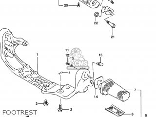 FOOTREST - VS800GL INTRUDER 1996 (T) USA (E03)