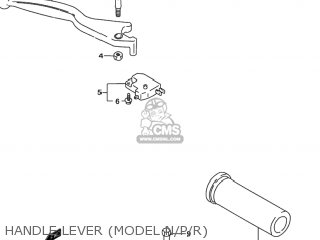 HANDLE LEVER (MODEL N/P/R) - VS800GL INTRUDER 1996 (T) USA (E03)